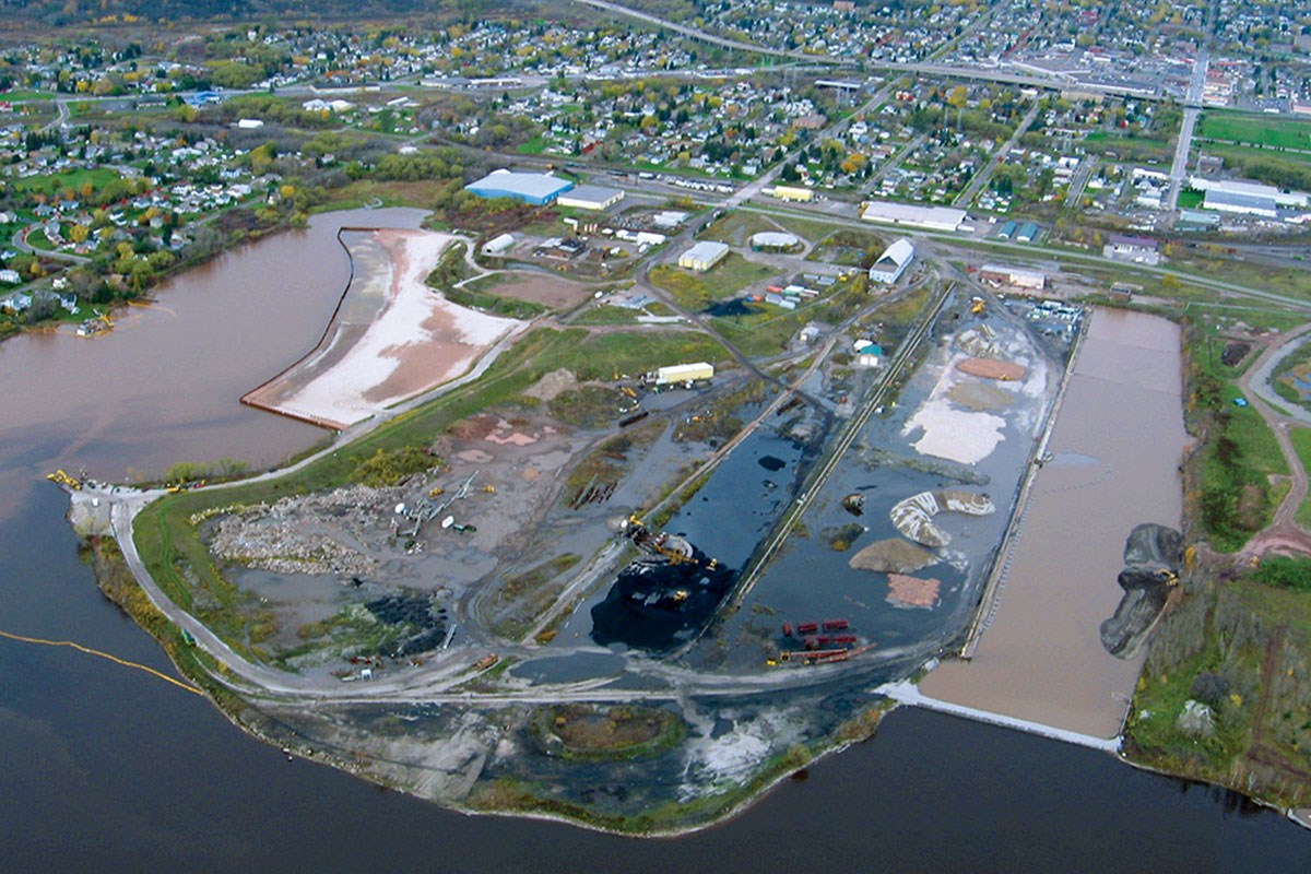 aerial view of site