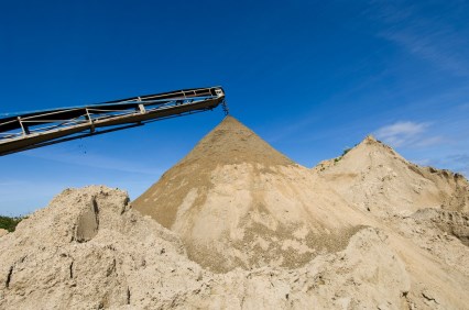 Sand and gravel extraction.